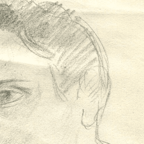 Vintage Original Pencil Drawing Man Portrait c. 1929 image 4