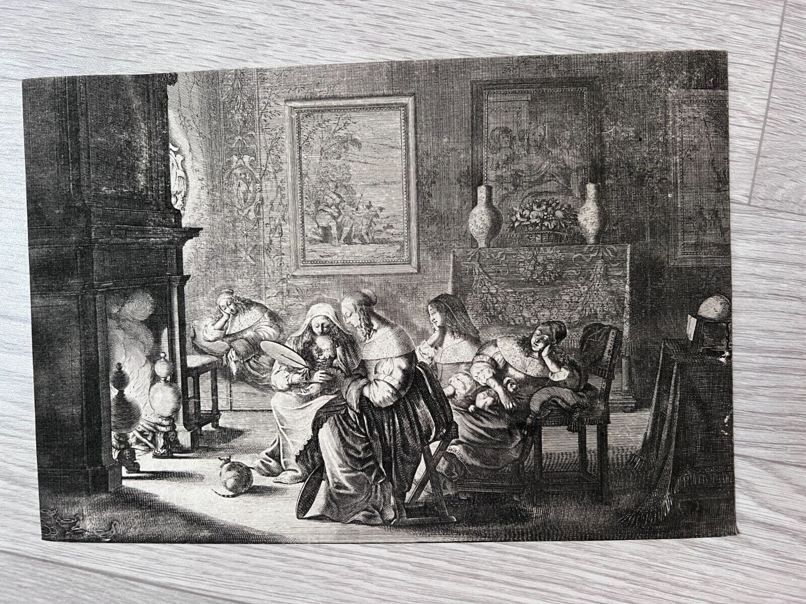 Antique Original Engraving The Wise and Foolish Virgins by Abraham Bosse image 7