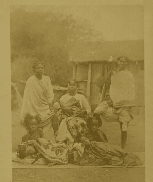 Vintage Albumen Photographs Group of Malagasy women, Madagascar c.1890 image 1