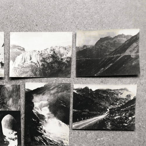 Vintage Photographs Lot x11 Mountain Landscape and People 1902 image 7