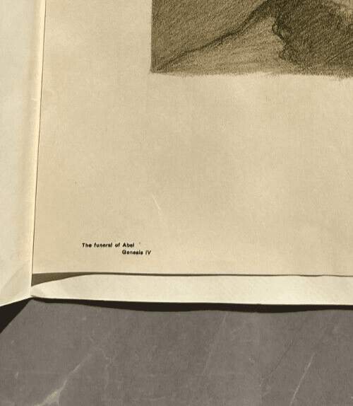 Vintage Lithography Abel Pfeffermann PANN (1883-1963) - Bible, Geneva, Abel image 4