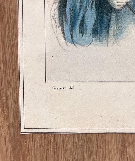 Elegant Antique Lithograph: July Elegance in Fashion image 8
