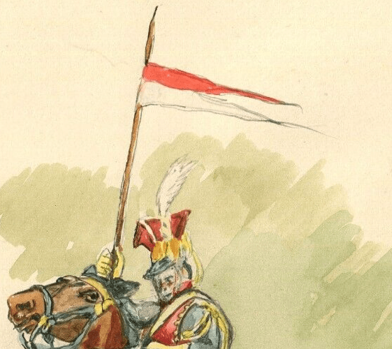 Vintage Original Drawing Illustration Knight Horse, Man signed image 4