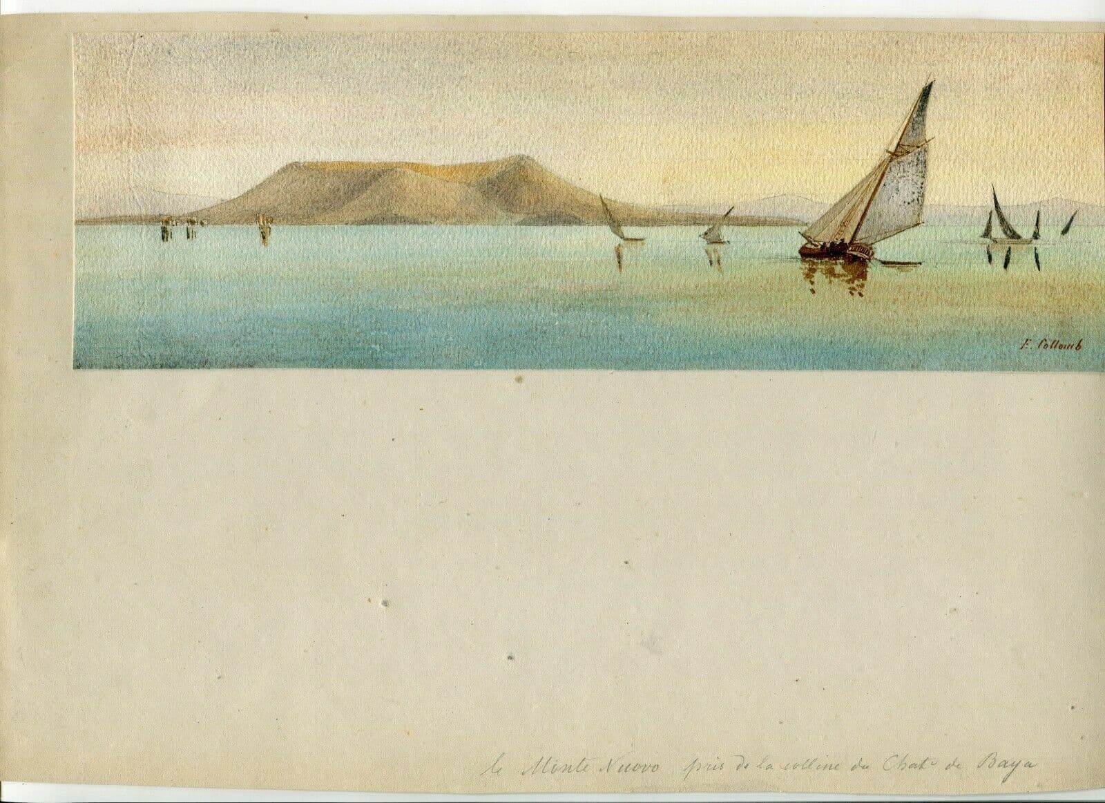 Collomb Landscape Minte Nuovo, Hill of the Baya Cat Drawing image 2
