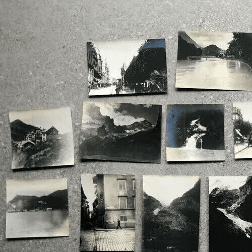 Vintage Photographs 1902 Lucerne, Grindelwald, Interlaken, Wiggilasse x22 image 4