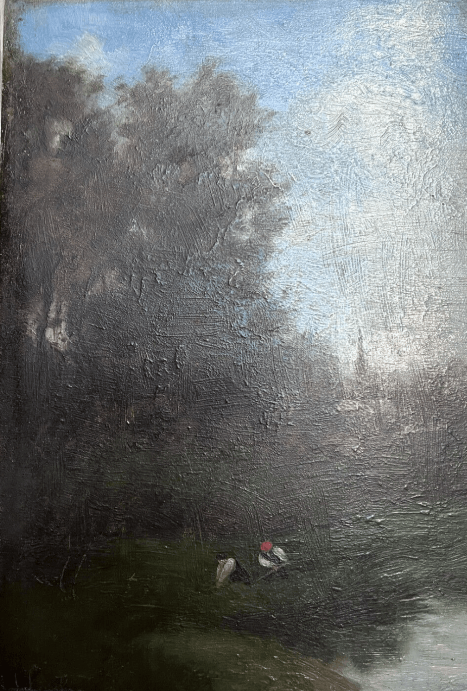 Painting by José FRAPPA (1854-1904) Landscape People image 1