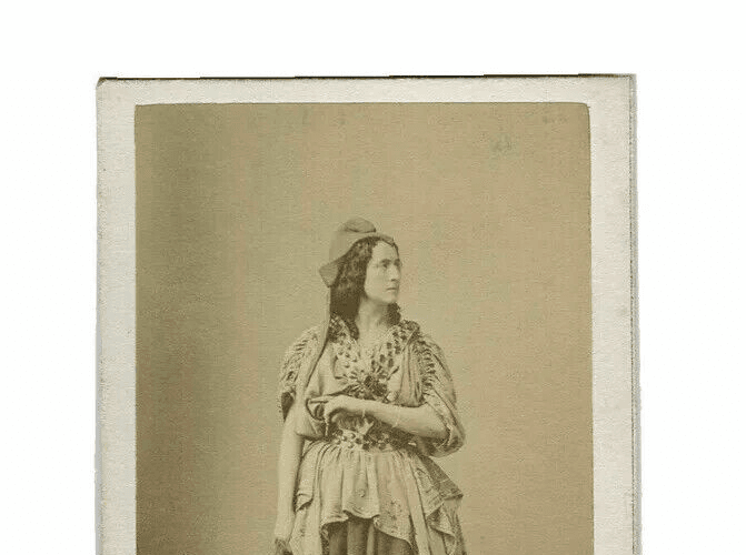 CDV Photographs DISDERI -  Adelaide Ristori, Italian Actress Portrait c. 1862 image 3