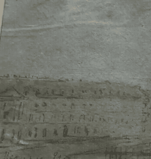 Antique Drawing Pencil 19th century of Paris Cityview, Concorde Landscape image 3