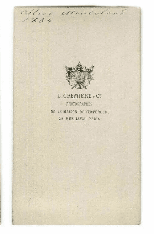 CDV Photo L.CREMIERE - Celine Montaland, Actress, Dancer, French singer c.1864 image 4