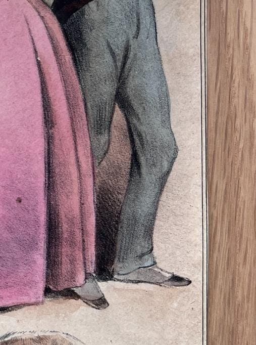Antique French Romantic Illustration - 19th Century Artwork image 4