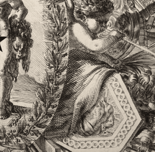 Antique Pierre Jean MARIETTE (1694-1774) Ornament, Nude, Architecture Etching image 6
