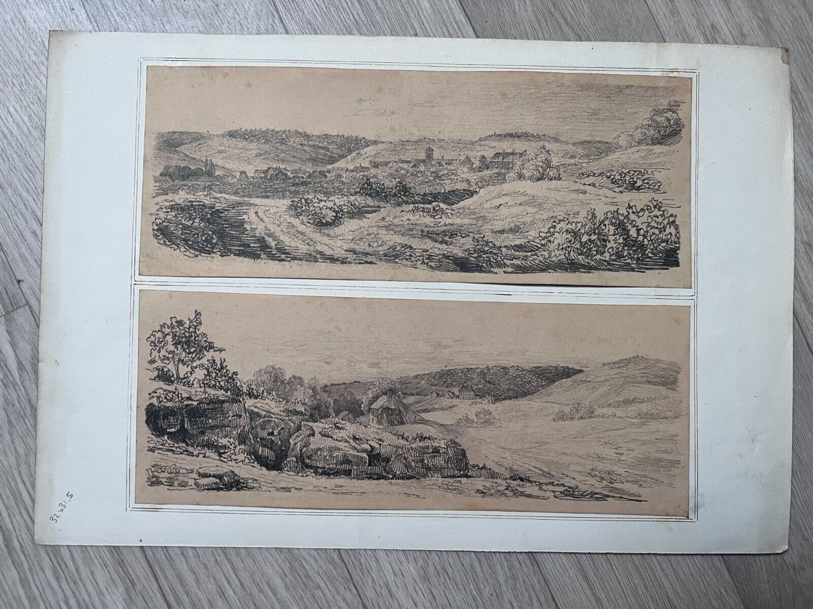 Drawing Landscape, Forest 19th century