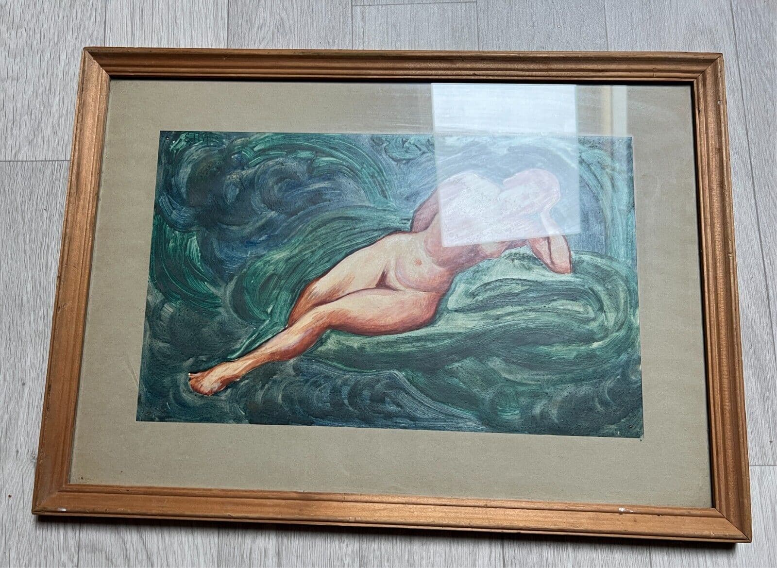 Modern Original Painting Portrait, Woman, Nude signed image 7