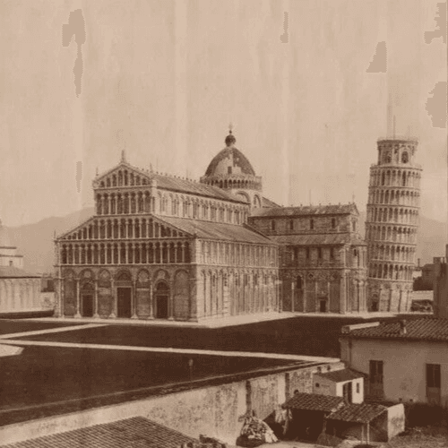 Vintage Photographs Landscape Architecture Pise, Bapsitere, Italy c. 1900 image 5