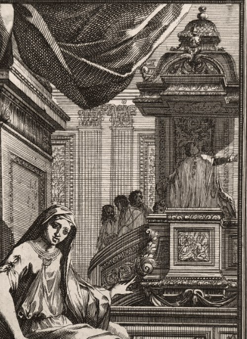 Antique Etching Original Religious, Architecture, Woman, Portrait Jakob WANGNER image 5