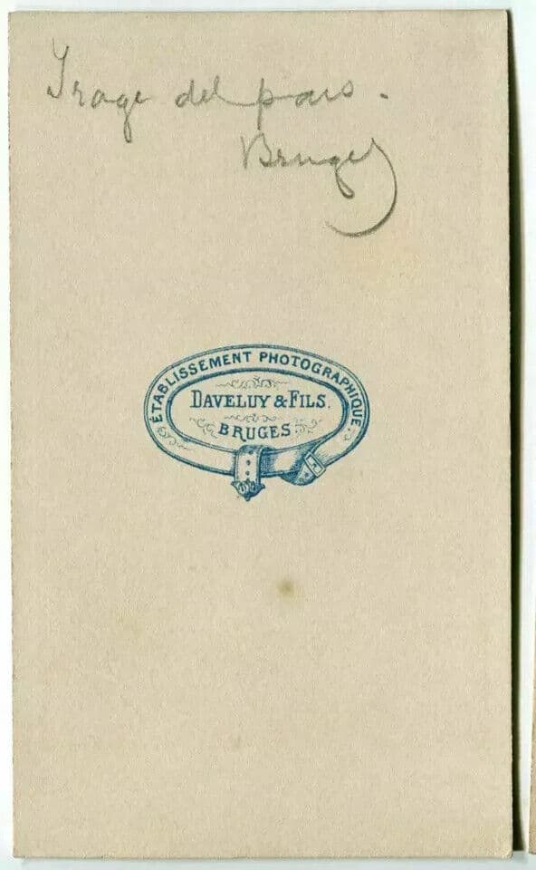 CDV Photographs DEVALUY & FILS Women Bruges c. 1870 image 4