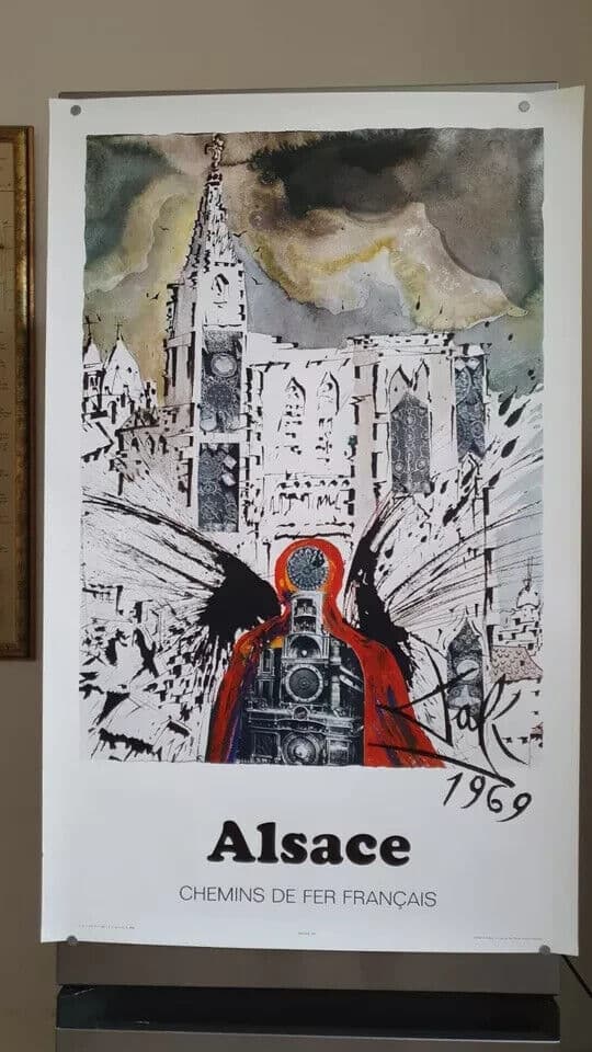 Vintage Original Poster Salvador DALI Alsace, Abstraction 1969 image 7