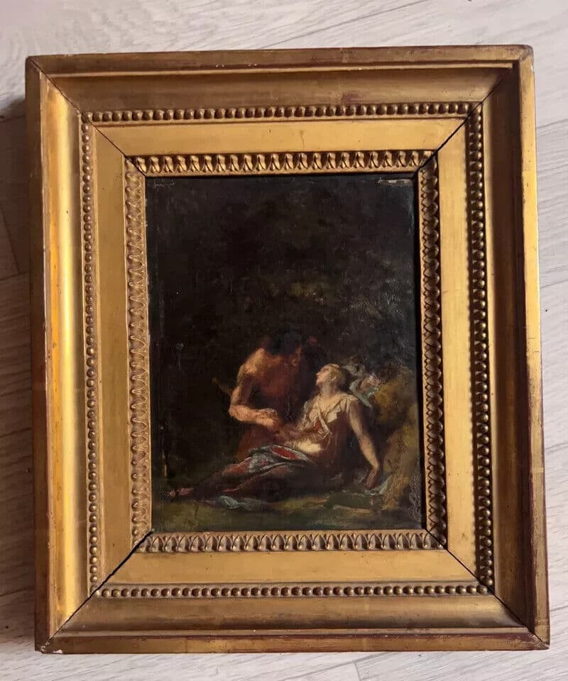 Antique Original Painting Louis HERSENT (1777-1860) Antique Scene image 6