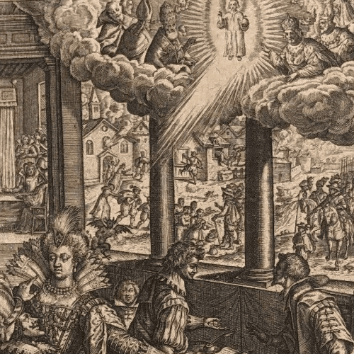 Antique Etching Léonard GAULTIER (1561-1630) History, Royalty, War, Religion image 4