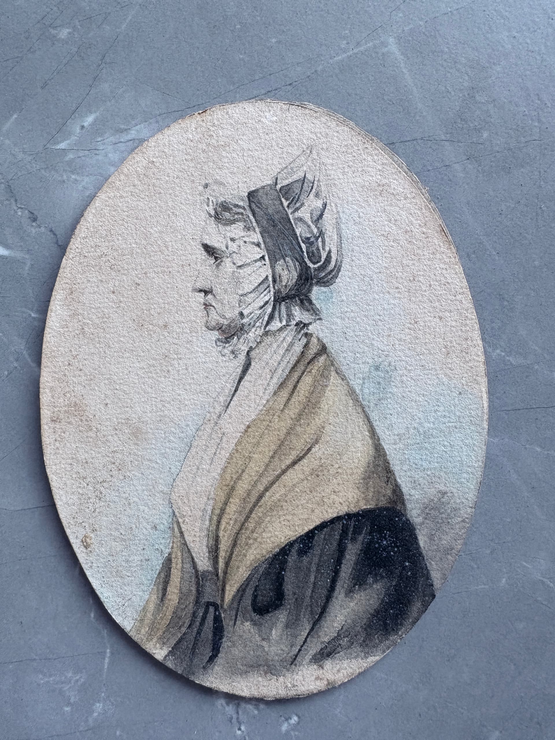 Antique Drawing Original signed John H II RECKNAGEL (1870-1940), Woman, Portrait