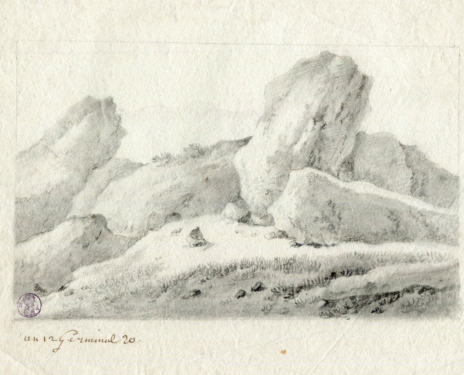 Drawing Mountain, Rocks Landscape, Dikeos Collection image 3