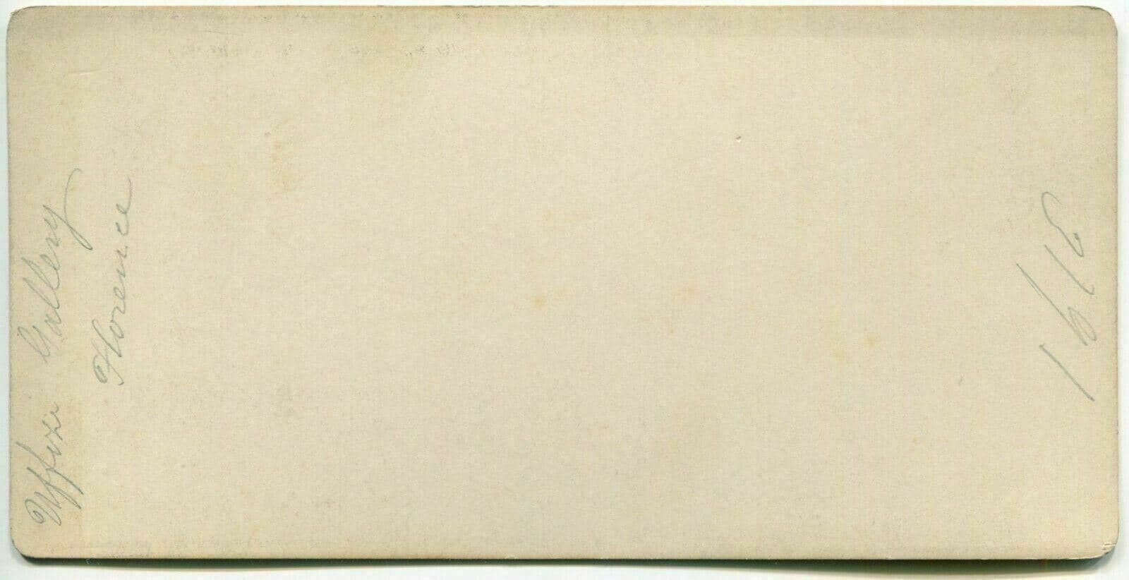 Vintage Stereoview Photograph Giacomo BROGI - Florence Uffizi Gallery c. 1870 image 2