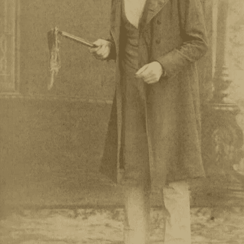 Cabinet Card Photograph Eug.Fontaine - Actor G.Germane ? Dedicated c. 1870 image 3