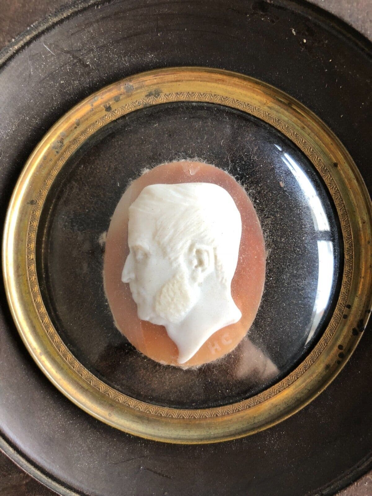 Stone Miniature Man Profil Portrait image 2