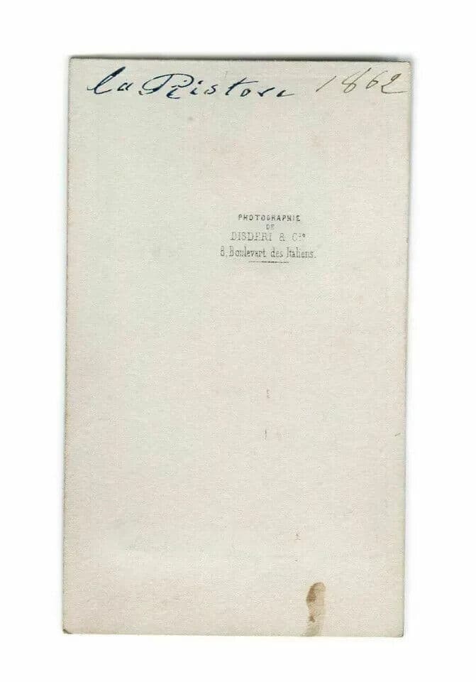 CDV Photographs DISDERI -  Adelaide Ristori, Italian Actress Portrait c. 1862 image 6