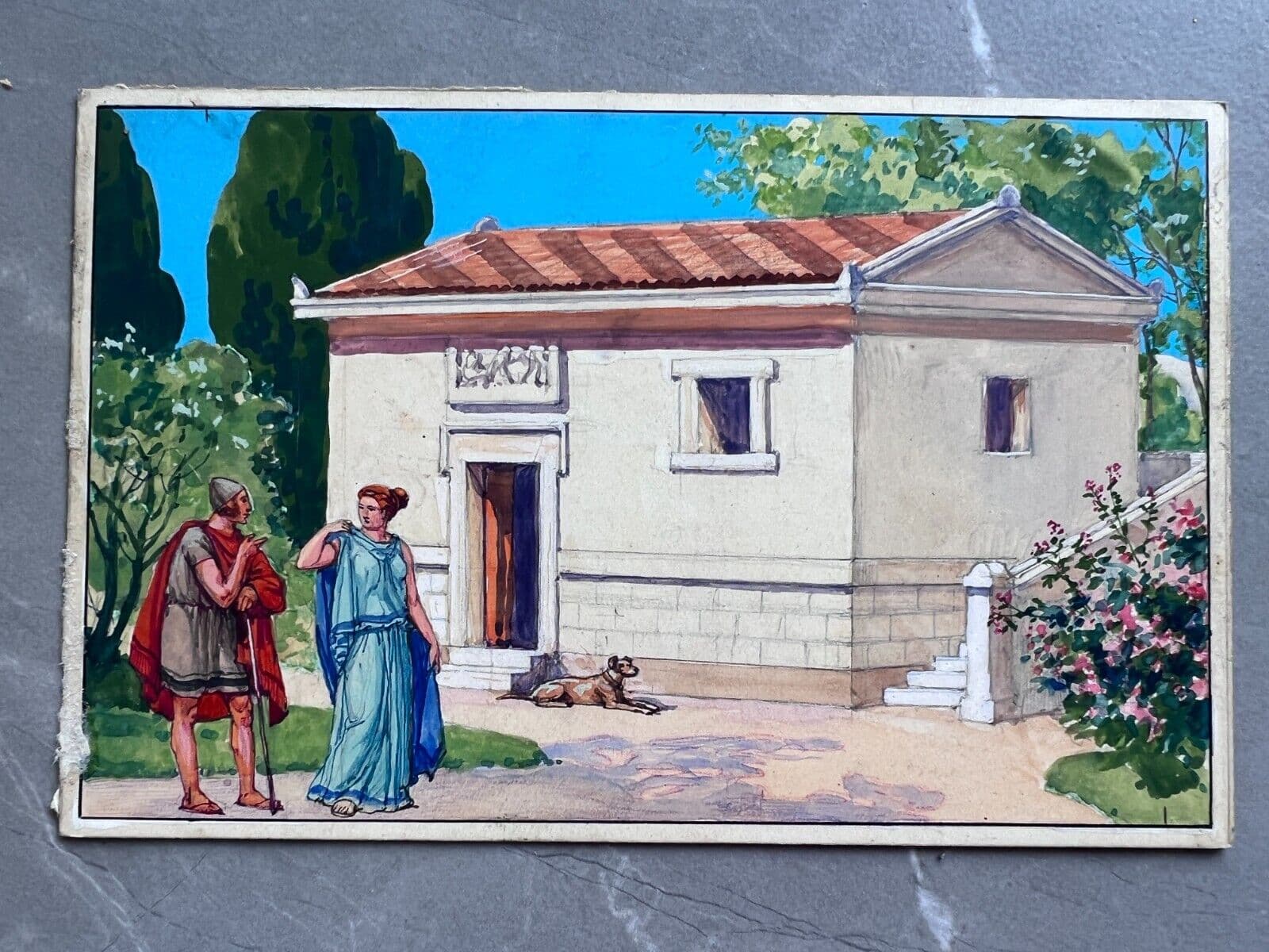 Drawing Illustration Greece image 2