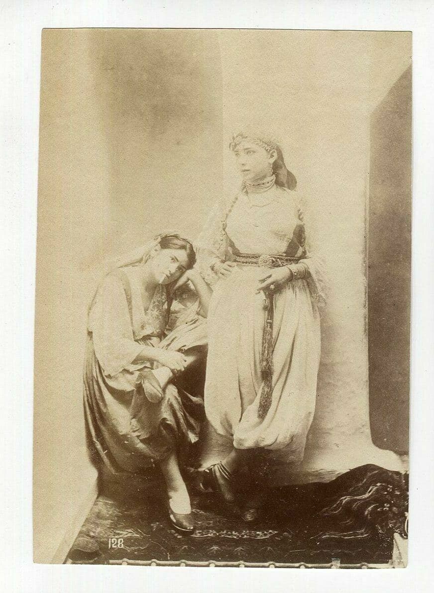 Photographs Leroux, Famin Arabic Woman Tunisia Alger Albumen c.1880 x4 image 5