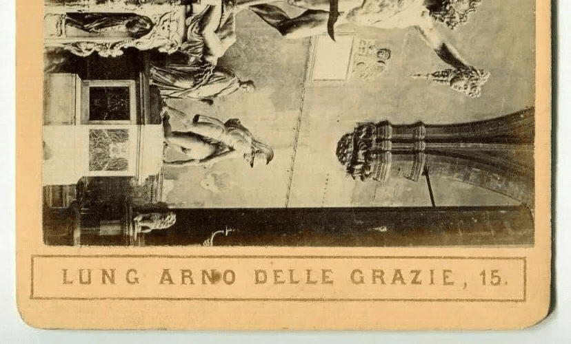 Vintage Stereoview Giacomo BROGI - Florence Il Perseo Del Cellini c. 1870 image 4