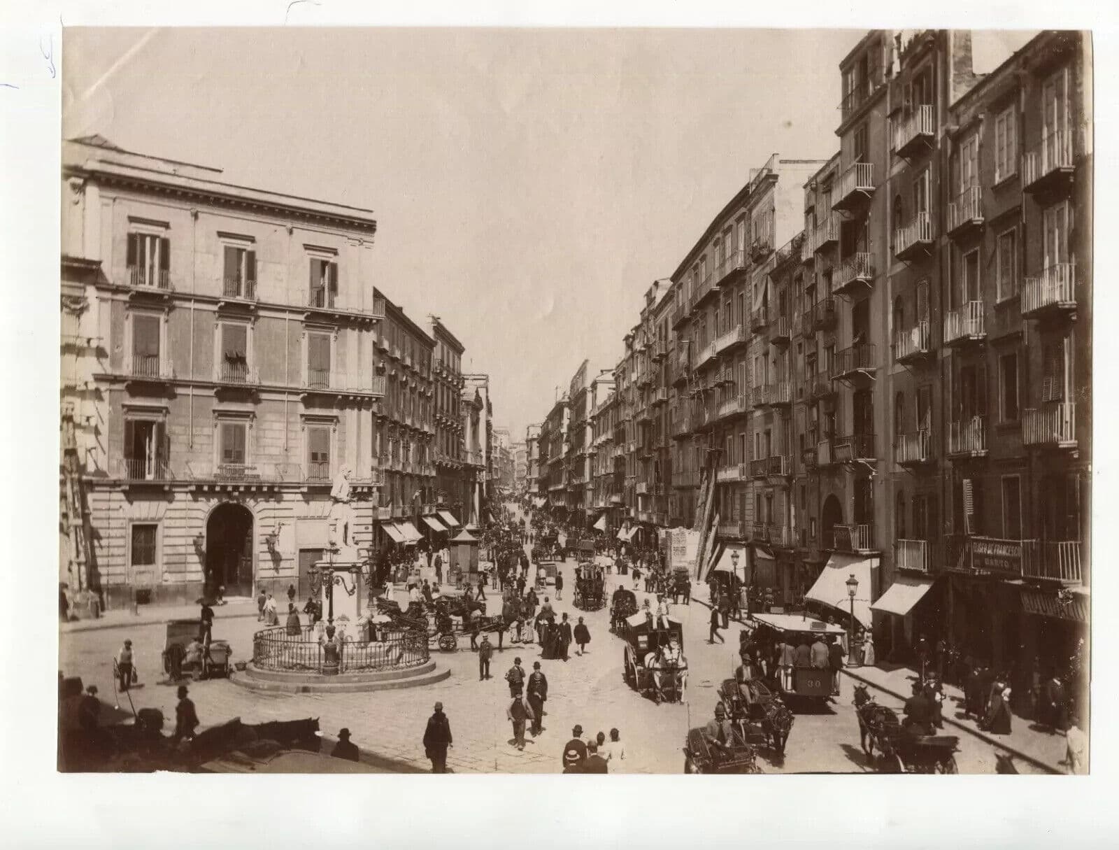 Vintage Photographs Landscape Naples, Italy, via Roma gia Toledo circa 1900 image 8