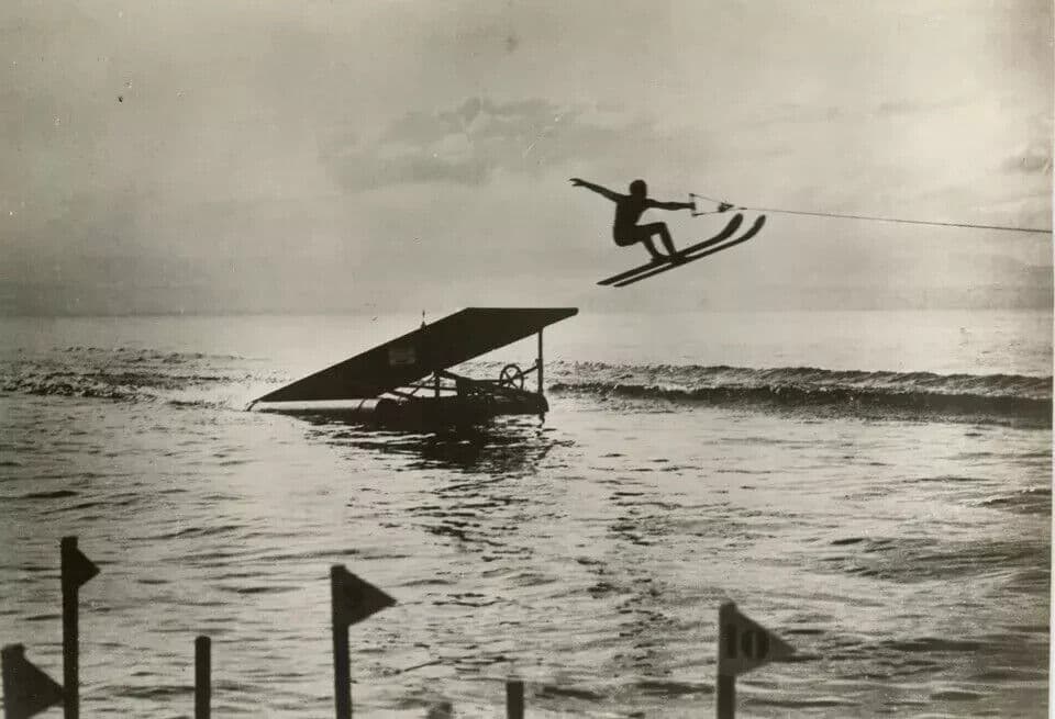 Vintage Photography Original SportWater Ski Championships c. 1950 image 3