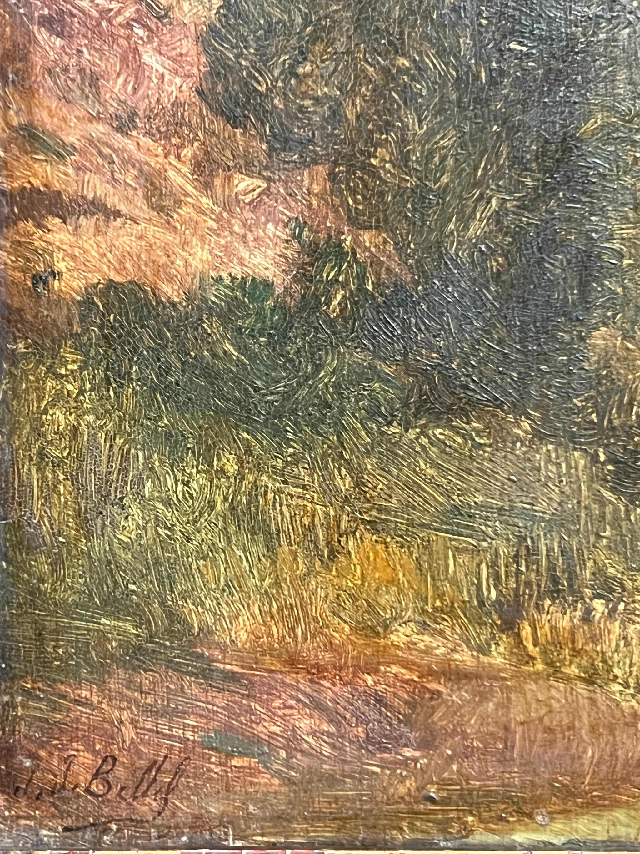 Painting Forest Landscape by Jean-Joseph BELLEL (1816-1898) image 2