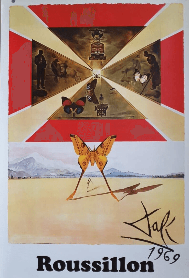 Vintage Original Poster Salvador DALI Roussillon, Abstraction 1969 image 1