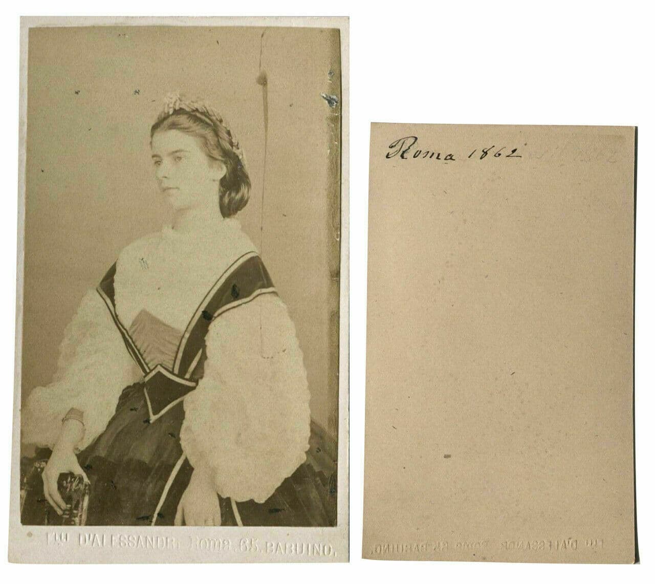 CDV Marie Sophie of Bavaria Sister of SISI Queen of the Two Sicilies image 1