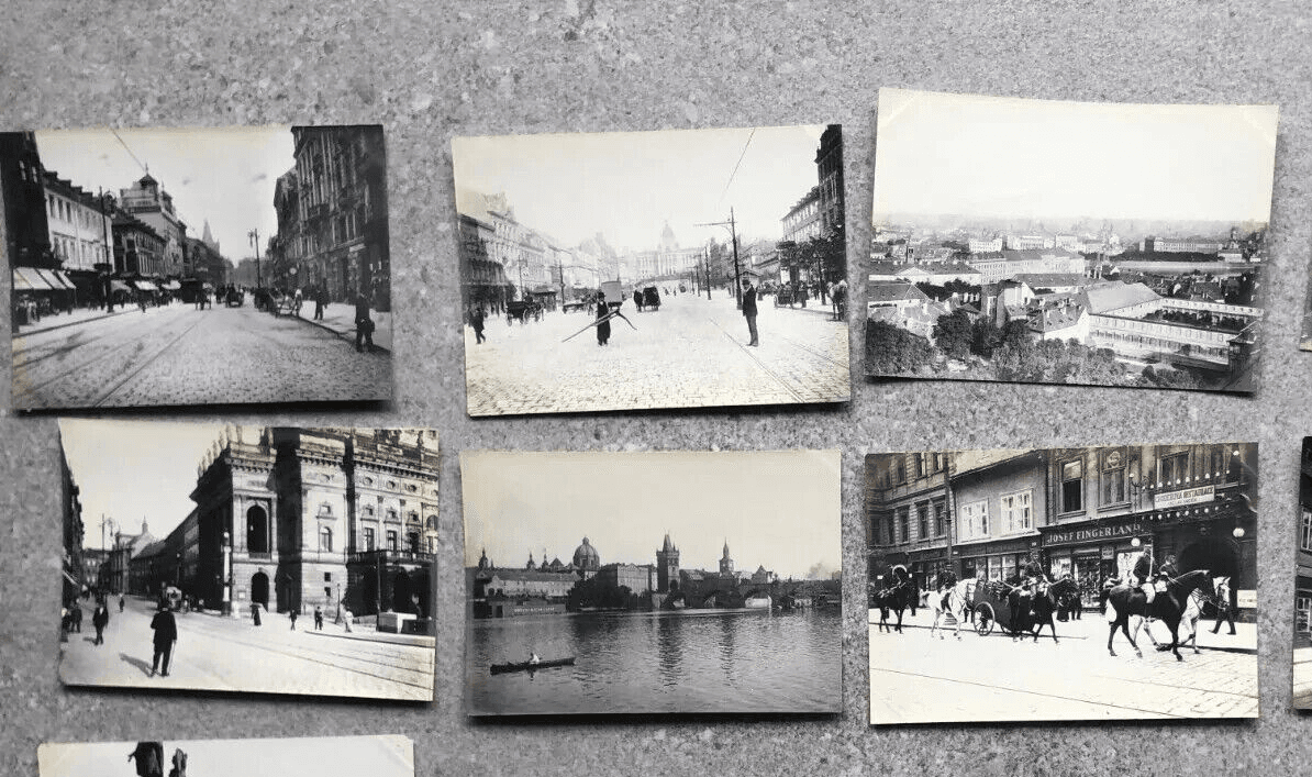 Vintage Photographs Lot x14  Cityviews, Prague Landscapes 1902 image 4