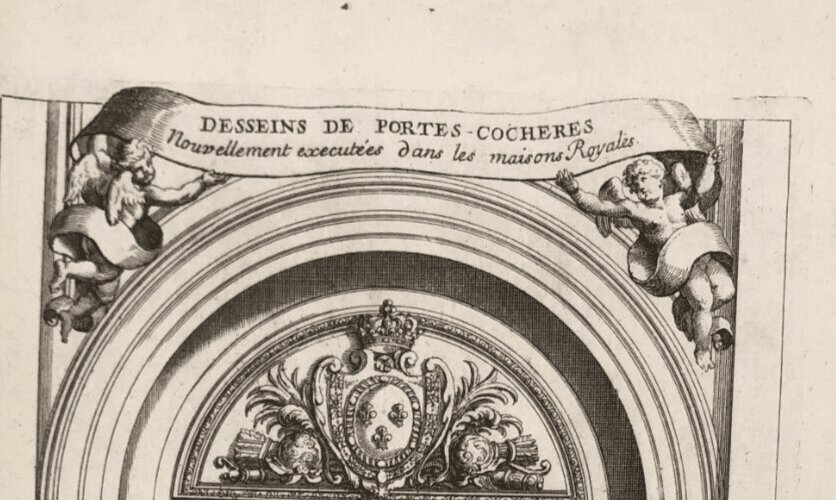 Antique Original Etching Jean LEPAUTRE (1618-1682) Doors, Architecture  x5 image 8