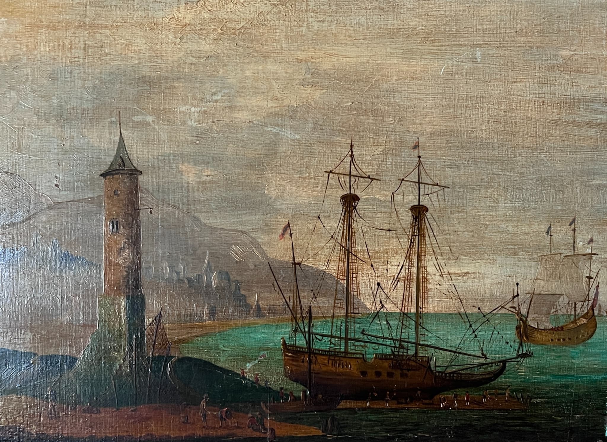 Painting Northen Town Cityview Landscape image 1