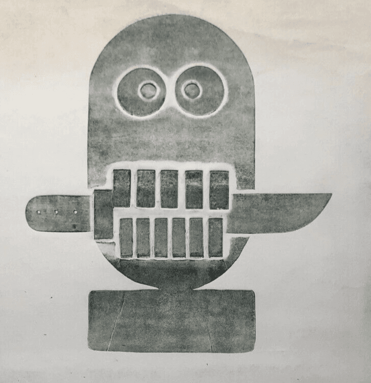 Vintage Poster Exhibition Sculpture Henry COMBY 1974 image 3