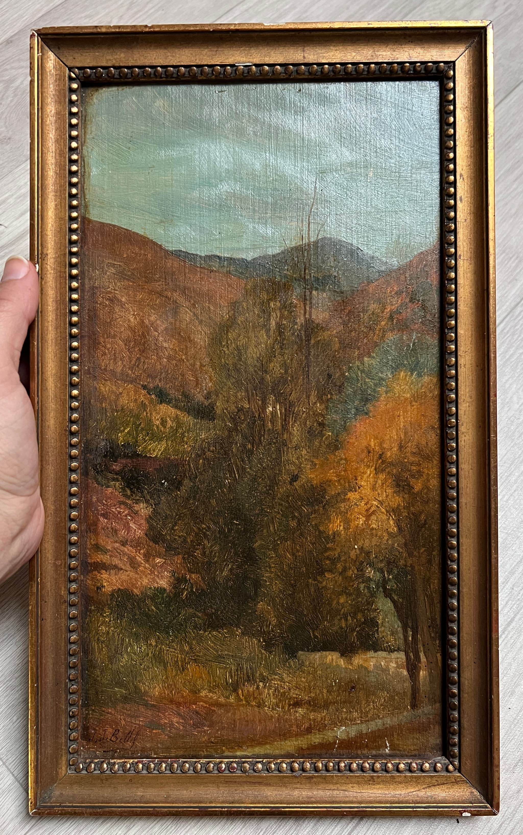 Painting Forest Landscape by Jean-Joseph BELLEL (1816-1898) image 3