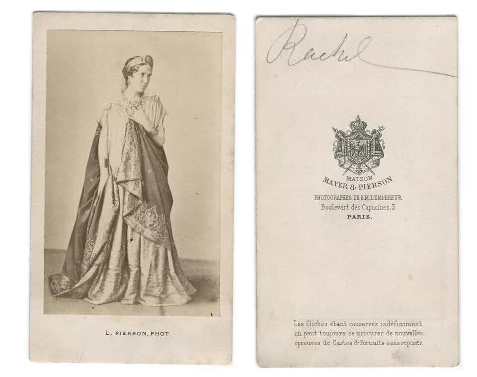 CDV Vintage Photographs Mayer et Pierson, Rachel, cantatrice image 6