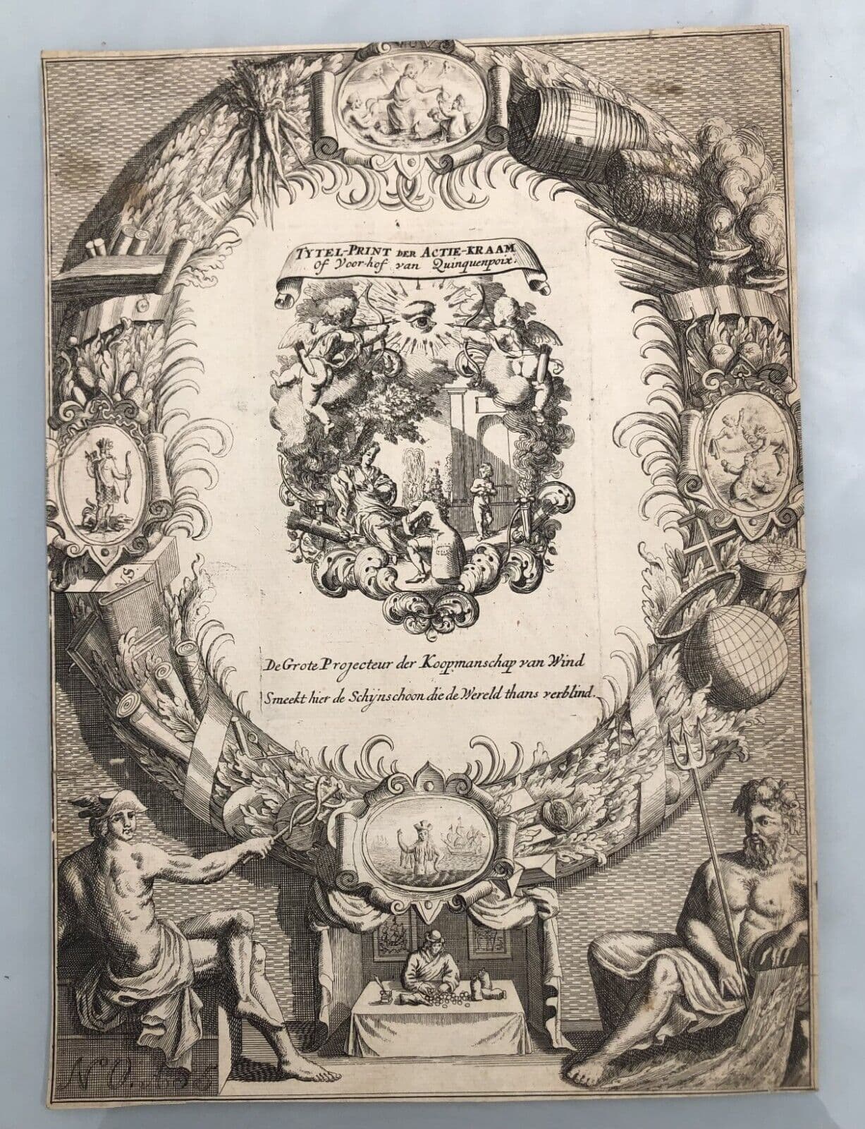 Antique Original Etching Pieter VAN DEN BERGE (1659-1737) image 6
