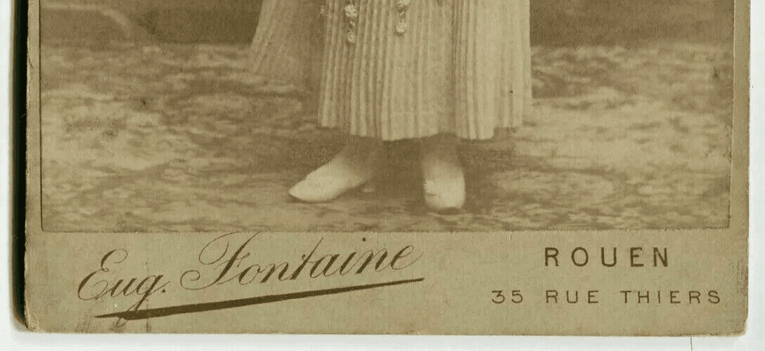 Cabinet Card Photographs Eug. Fontaine Portrait Woman Actress c. 1870 image 2