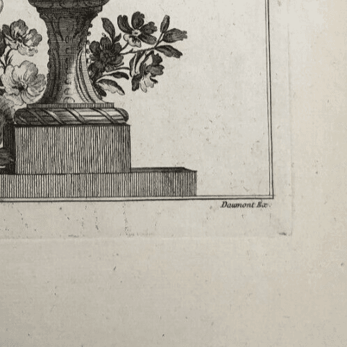 Antique Original Pierre François TARDIEU (1711-1771) Vases Etching x5 image 7