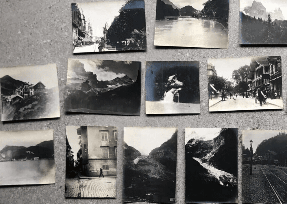 Vintage Photographs Lot x21 Mountain Landscape and People 1902 image 5