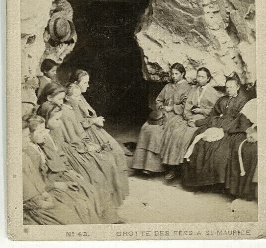 CDV Vintage Photographs - GARCIN - Fairies Caves in St Maurice c. 1870 image 3
