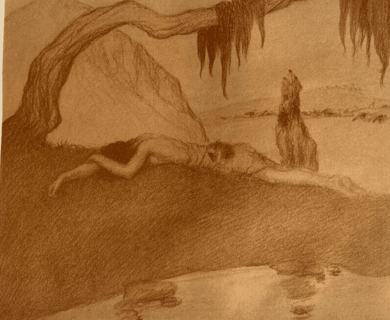 Vintage Lithography Abel Pfeffermann PANN (1883-1963) - Bible, Geneva, Cain image 1