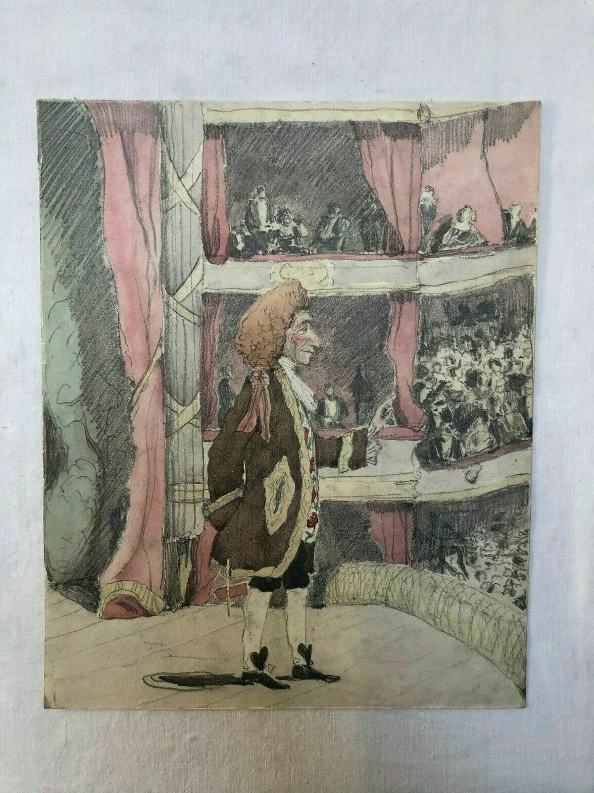 Drawing Opera Singer, Man in a Theater image 2